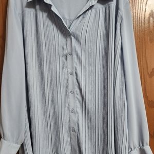 Dressy French blue blouse